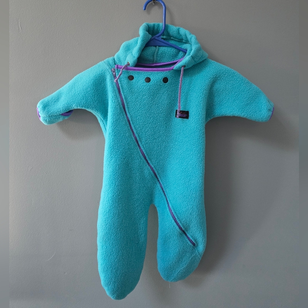 Vintage REI Teal And Purple Infant Bunting